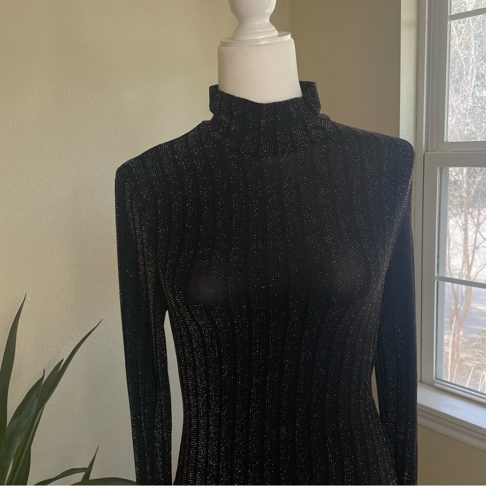 BCBG Glitter Turtleneck Size Small